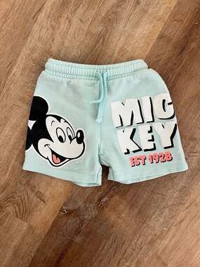 Zara Disney Mickey Mouse Sweat Shorts Size 3 Years